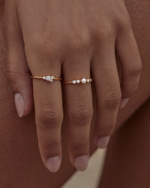 Yellow Gold Vermeil Sea Foam Ring