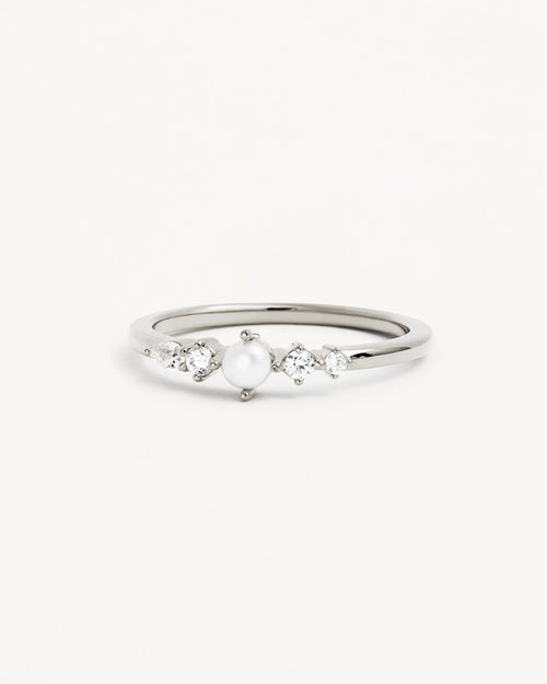 White Gold Vermeil Sea Foam Ring