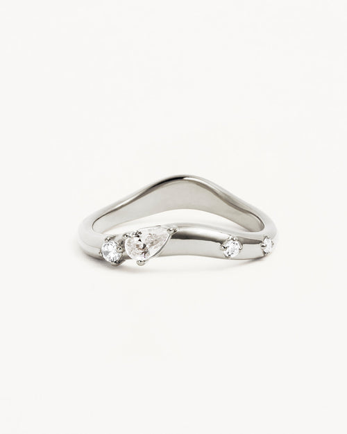 White Gold Vermeil Chasing Tides Ring