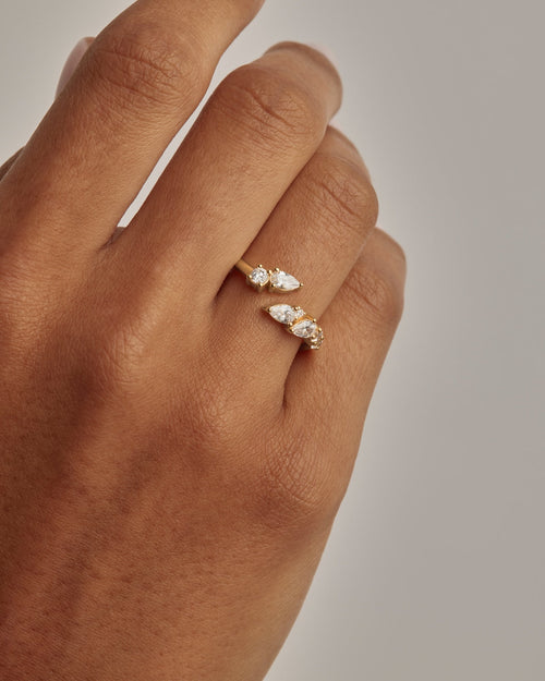 Yellow Gold Vermeil Ocean Whisper Ring