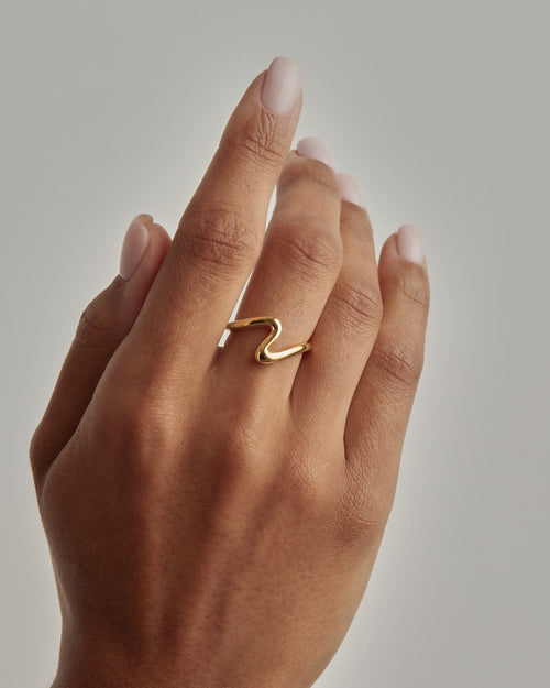 Yellow Gold Vermeil Flow of Life Ring