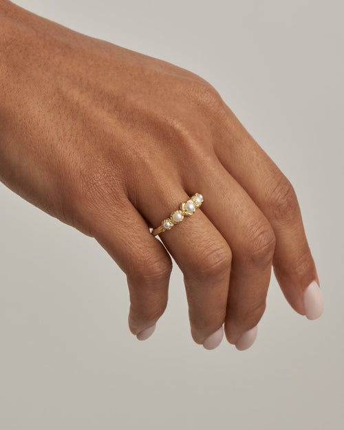Yellow Gold Vermeil Peace Within Ring