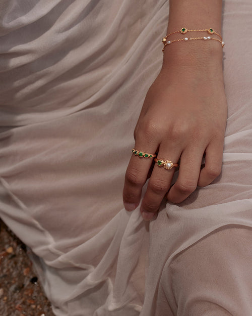 Yellow Gold Vermeil Moonlit Tides Ring