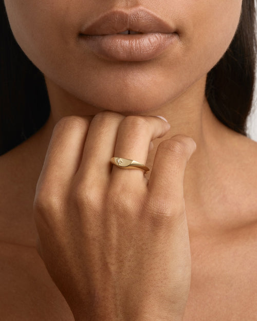 Yellow Gold Vermeil Lotus Ring