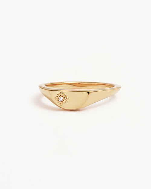 Yellow Gold Vermeil Lotus Ring