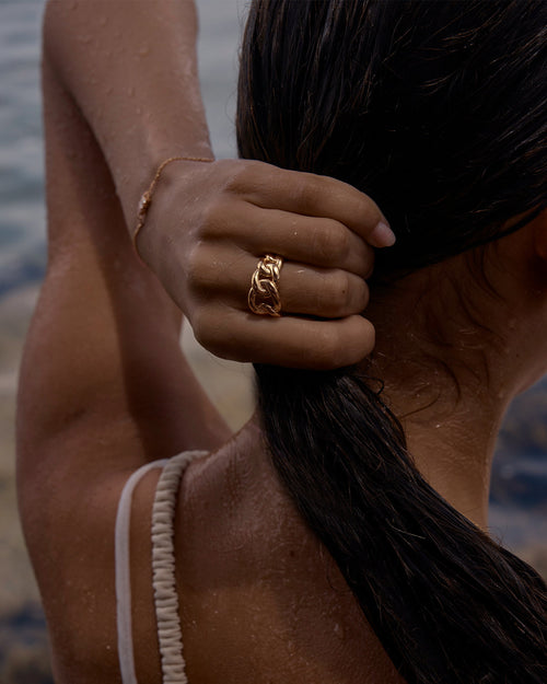 Yellow Gold Vermeil Strength Ring