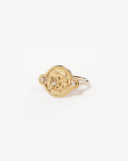 Yellow Gold Vermeil Serene Lotus Ring