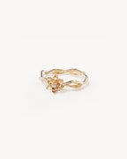 Yellow Gold Vermeil Bloom Within Lotus Ring