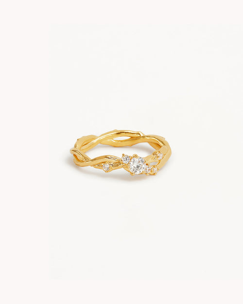 Yellow Gold Vermeil No Rain, No Flowers Ring