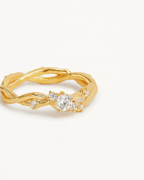 Yellow Gold Vermeil No Rain, No Flowers Ring