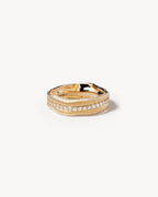 Yellow Gold Vermeil Begin Again Band Ring
