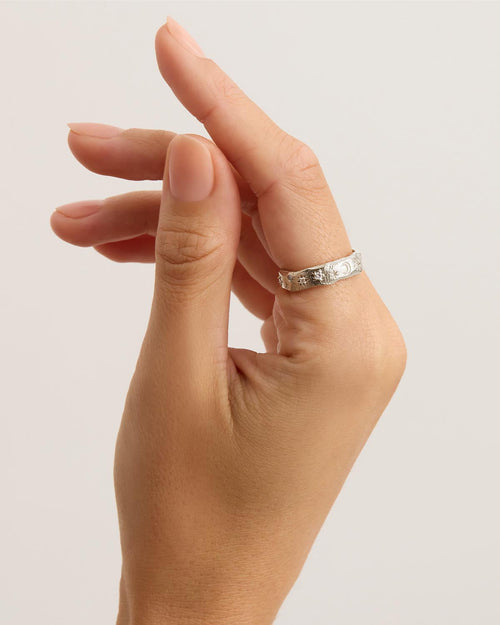 White Gold Vermeil Wanderer Ring