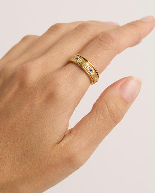 Yellow Gold Vermeil Trust Spinning Meditation Ring
