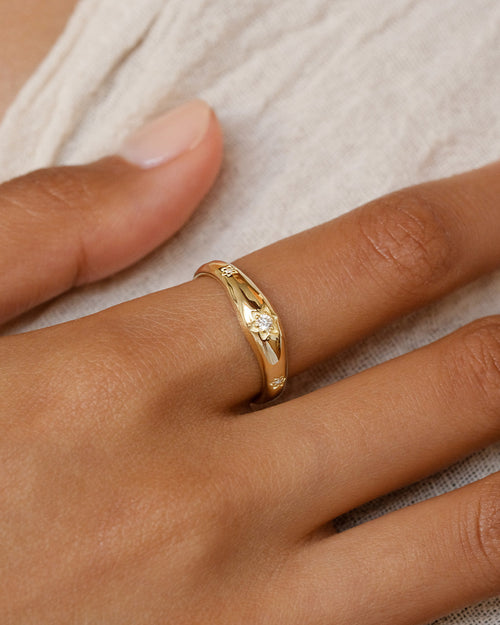 Yellow Gold Vermeil Align Your Soul Ring