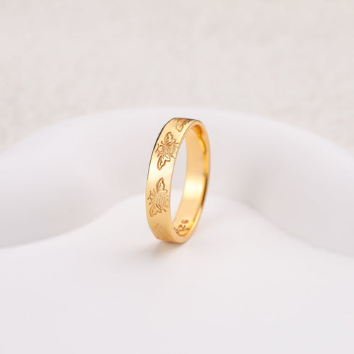 Stamped Honey Bee Band