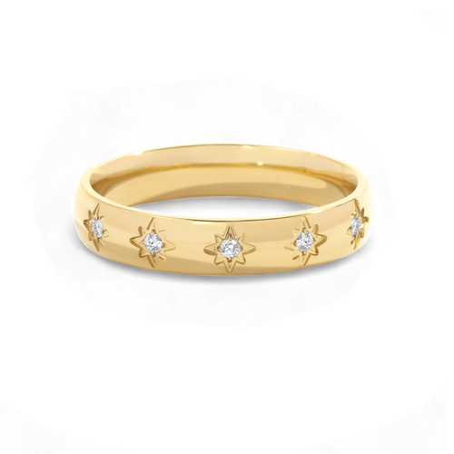 Star Set Stacking Ring
