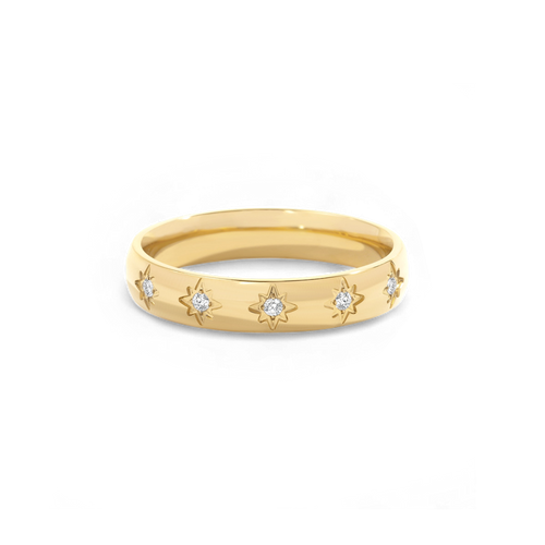 Star Set Stacking Ring