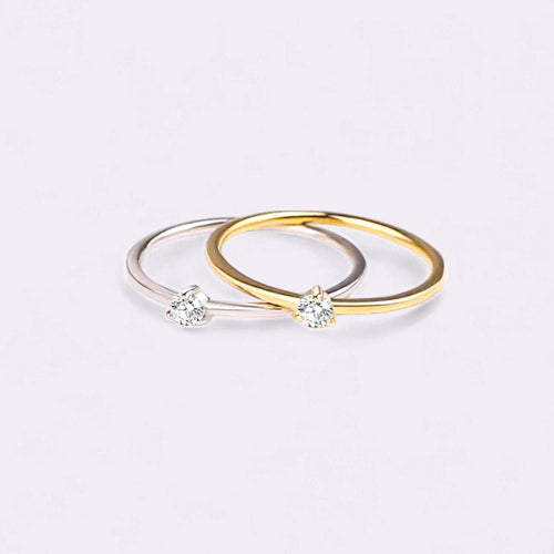 Tiny Diamond Ring