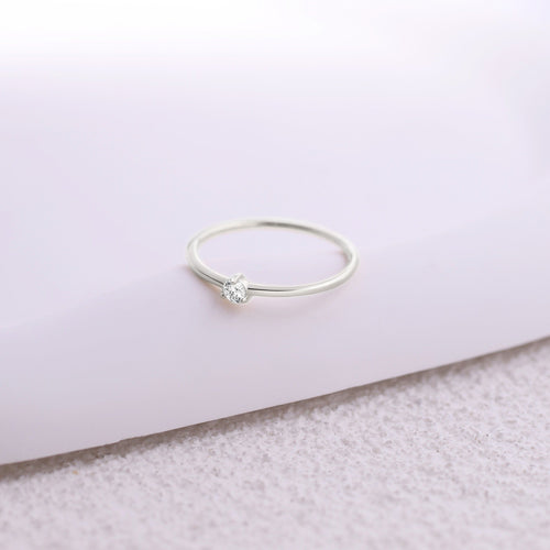 Tiny Diamond Ring