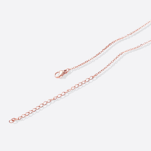 Tiny Script Initial Necklace