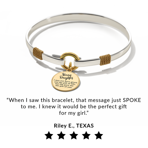 Bonus Daughter - Two-Tone Custom Charm Bracelet