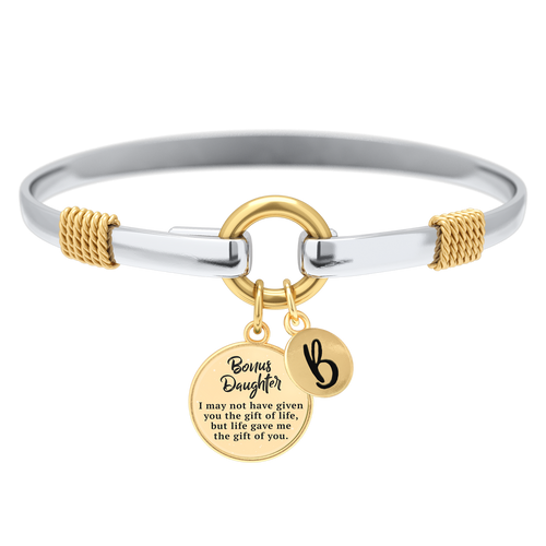 Bonus Daughter - Two-Tone Custom Charm Bracelet