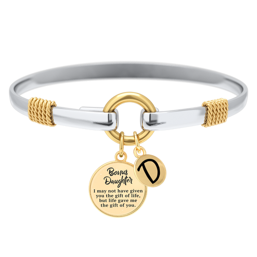 Bonus Daughter - Two-Tone Custom Charm Bracelet