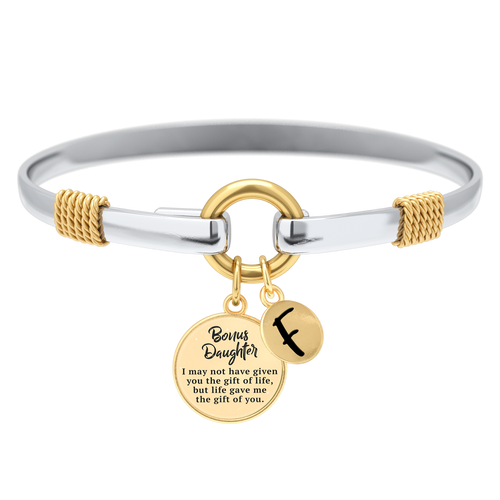 Bonus Daughter - Two-Tone Custom Charm Bracelet