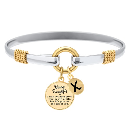 Bonus Daughter - Two-Tone Custom Charm Bracelet