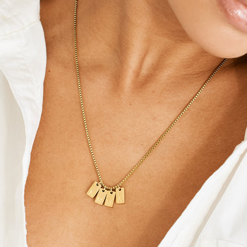 Initial Tag Necklace
