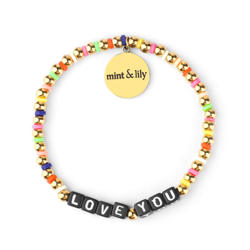 Custom Waterproof Rainbow Beaded Friendship Bracelet