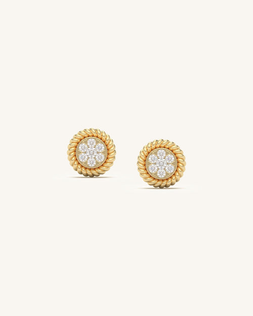 Entwined Diamond Studs