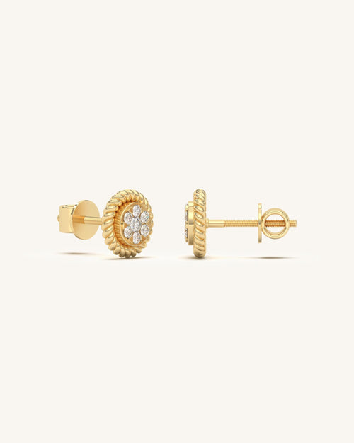 Entwined Diamond Studs