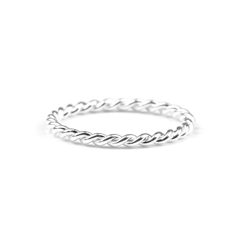 Dainty Braided Stacking Ring
