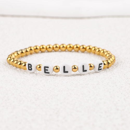 Custom Beaded Name Bracelet