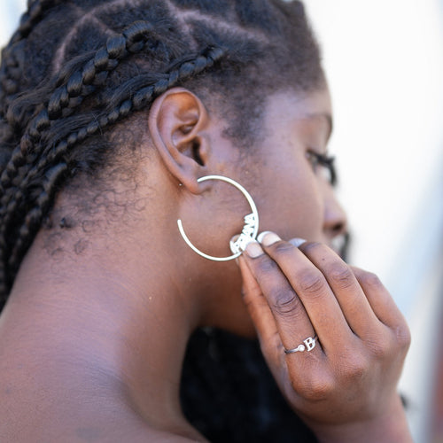 Personalized Name Hoop Earrings
