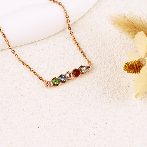 Peas in a Pod Birthstone Bracelet