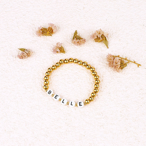 Custom Beaded Name Bracelet