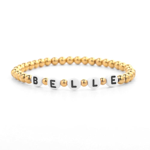 Custom Beaded Name Bracelet