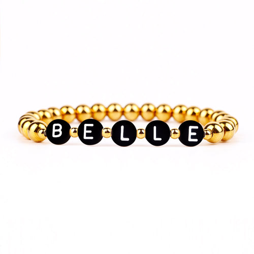 Custom Beaded Name Bracelet