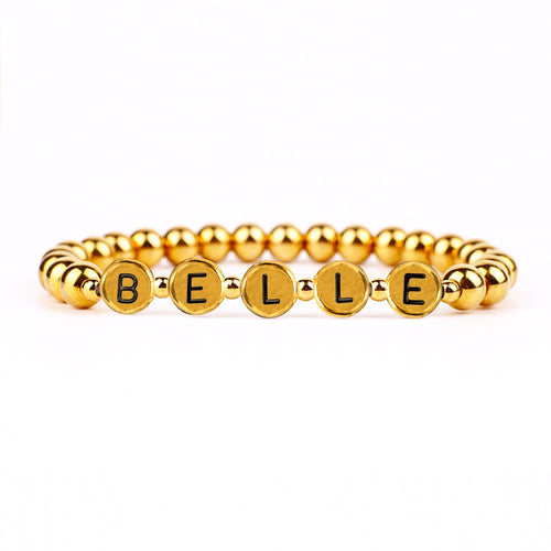 Custom Beaded Name Bracelet
