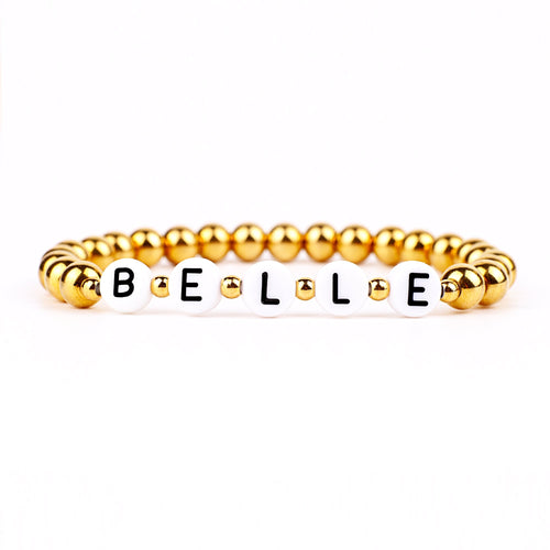 Custom Beaded Name Bracelet