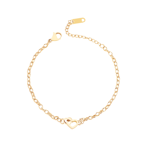 Interlocking Mini Heart Bracelet