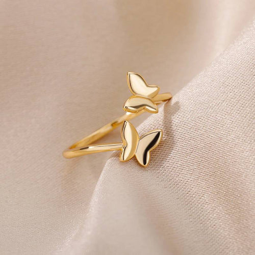 Adjustable Butterfly Ring