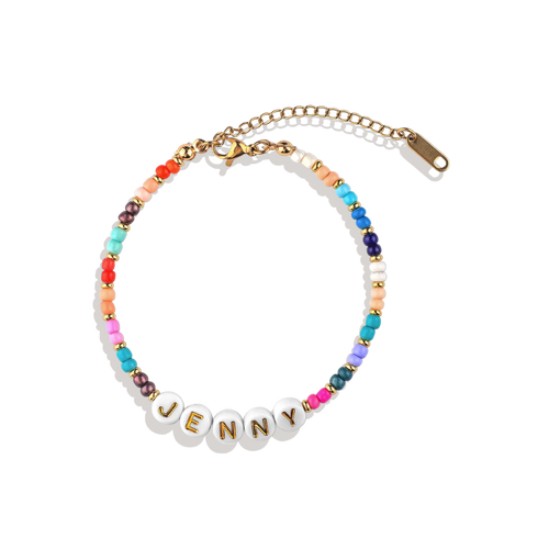 Beaded Name Bracelet | Joyful