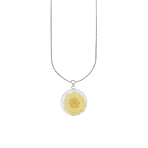 Pressed Birth Flower Necklace