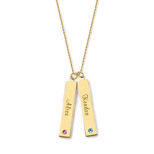 Birthstone Bar Necklace