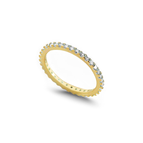 April Birthstone Eternity Stacking Ring
