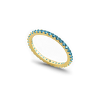 December Birthstone Eternity Stacking Ring