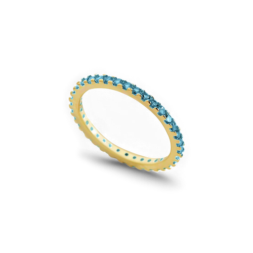 December Birthstone Eternity Stacking Ring